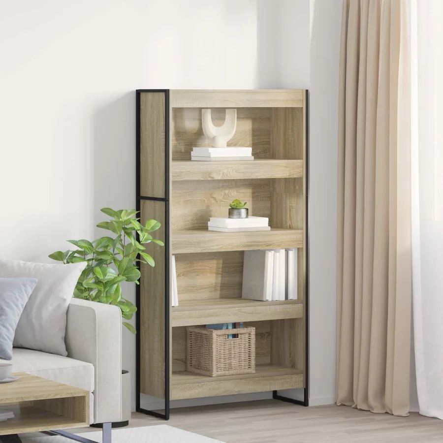 Bibliothèque 80 x 30 x 155 cm Bois d'ingénierie Sonoma