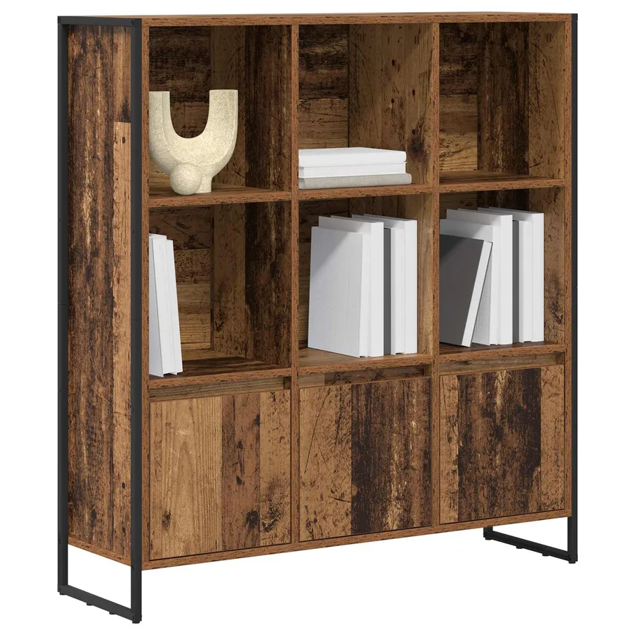 Bibliothèque 99,5 x 30 x 108 cm Bois d'ingénierie Bois Ancien - 3
