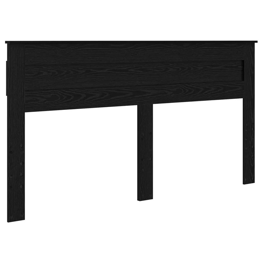Cadre de lit avec stockage Noir 200 x 200 cm Bois de pin massif - 6