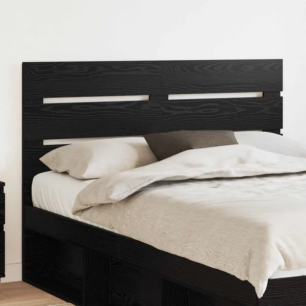 Tête de lit Chêne noir Bois d'ingénierie