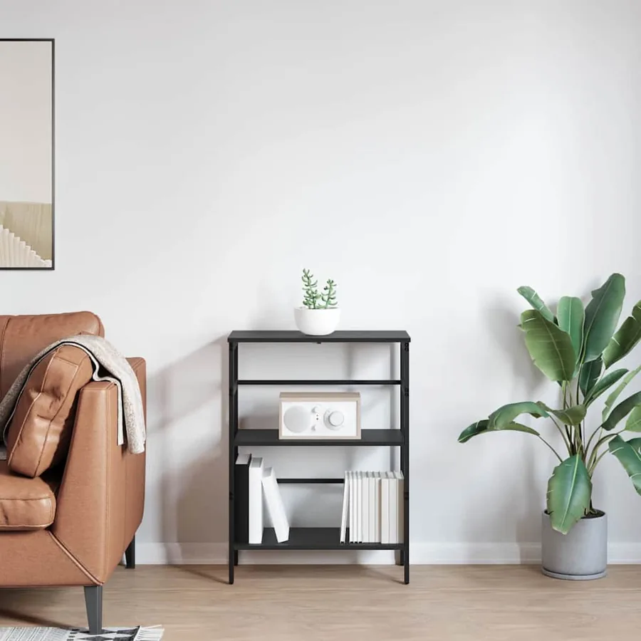 Étagère Chêne noir 60 x 29,5 x 81 cm Bois d'ingénierie - 4