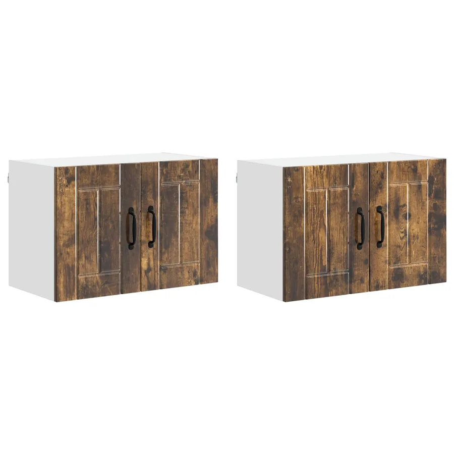 Meuble mural LUCCA 2 pcs Chêne fumé 60 x 31 x 40 cm - 2