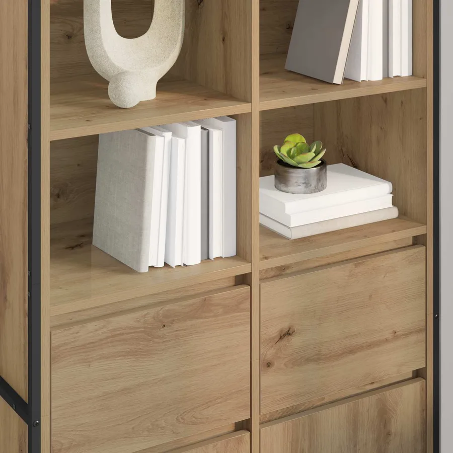 Buffet Chêne artisan 81 x 36 x 150.5 cm Bois d'ingénierie - 4