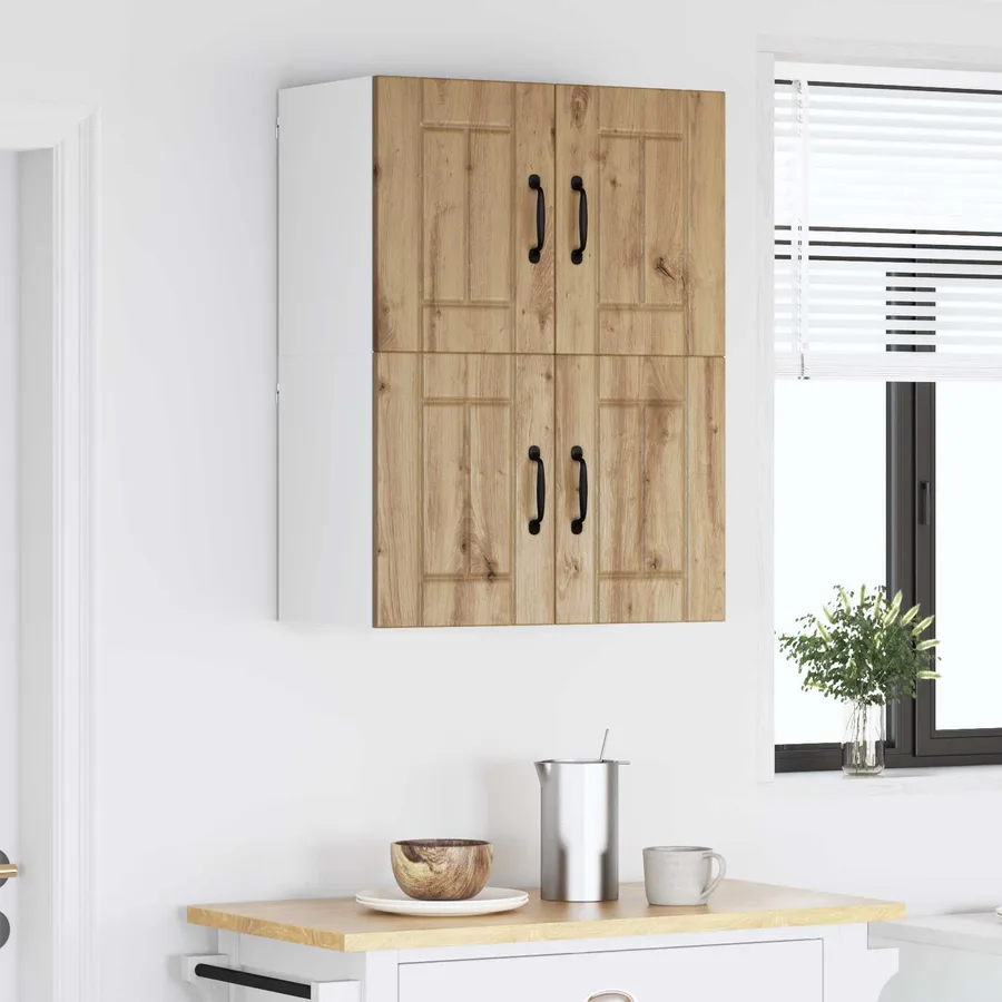 Meuble mural LUCCA 2 pcs Chêne artisanal Bois d'ingénierie - 4
