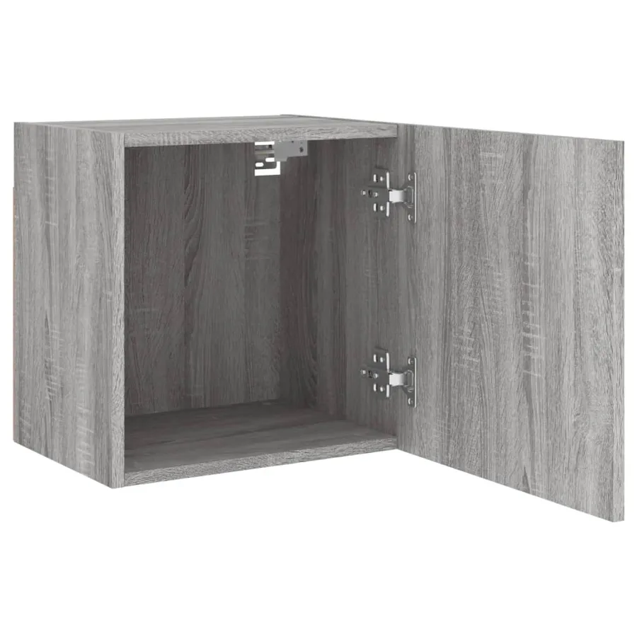 Meuble TV mural sonoma gris 40,5x30x40 cm bois d'ingénierie - 6