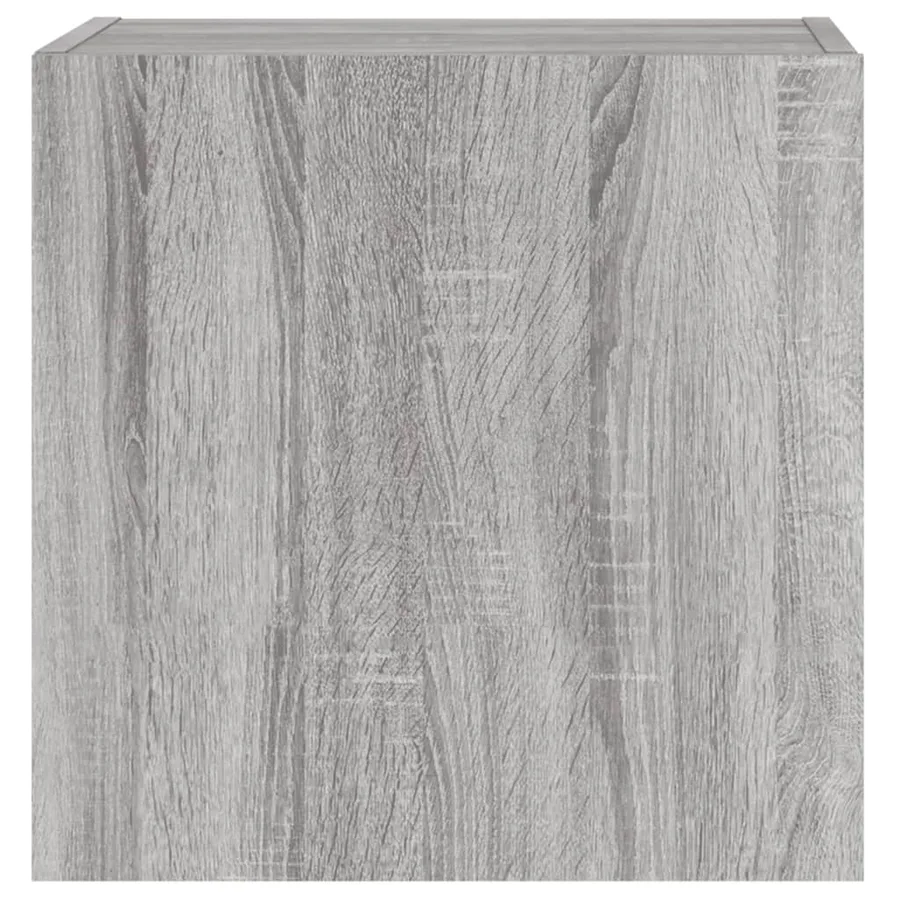 Meuble TV mural sonoma gris 40,5x30x40 cm bois d'ingénierie - 7