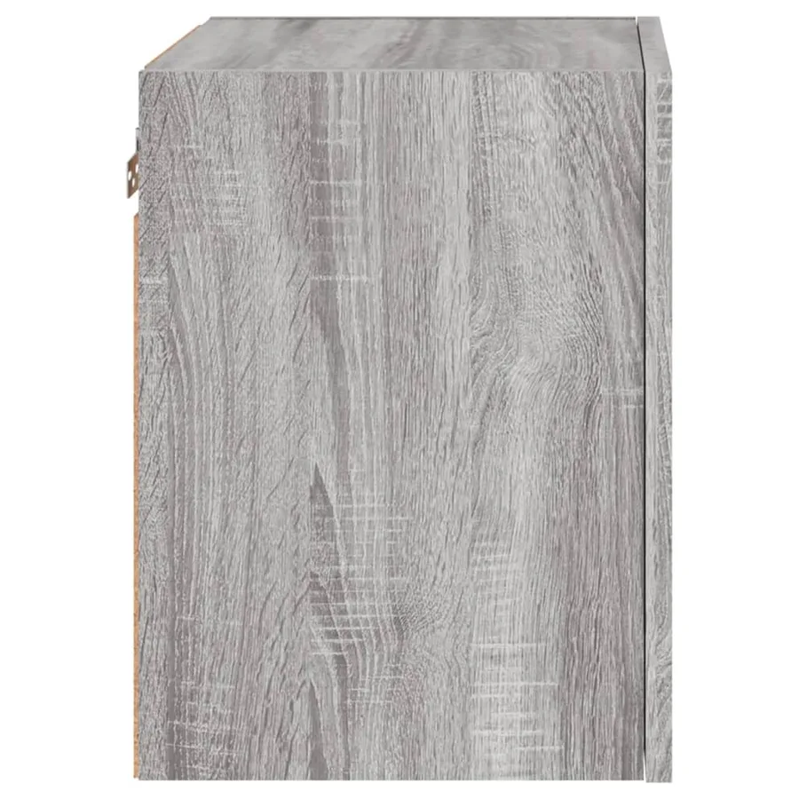 Meuble TV mural sonoma gris 40,5x30x40 cm bois d'ingénierie - 8