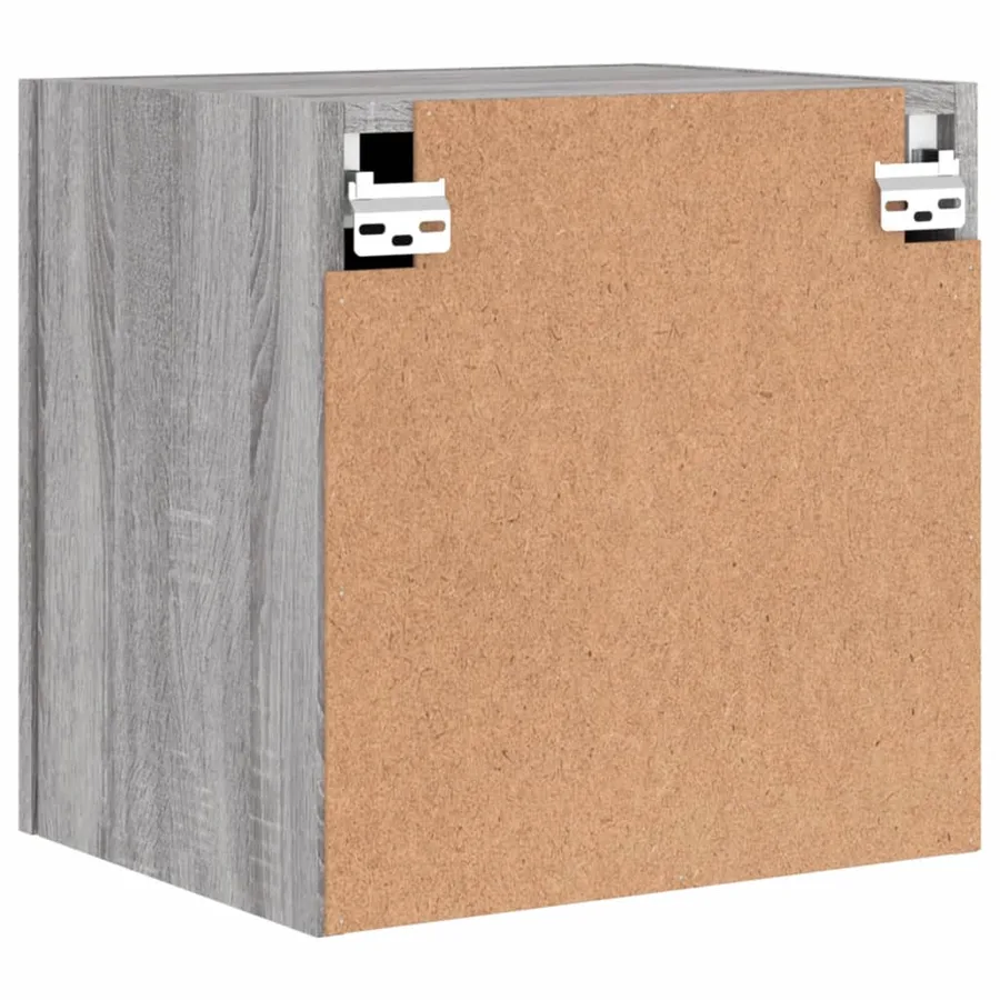 Meuble TV mural sonoma gris 40,5x30x40 cm bois d'ingénierie - 9