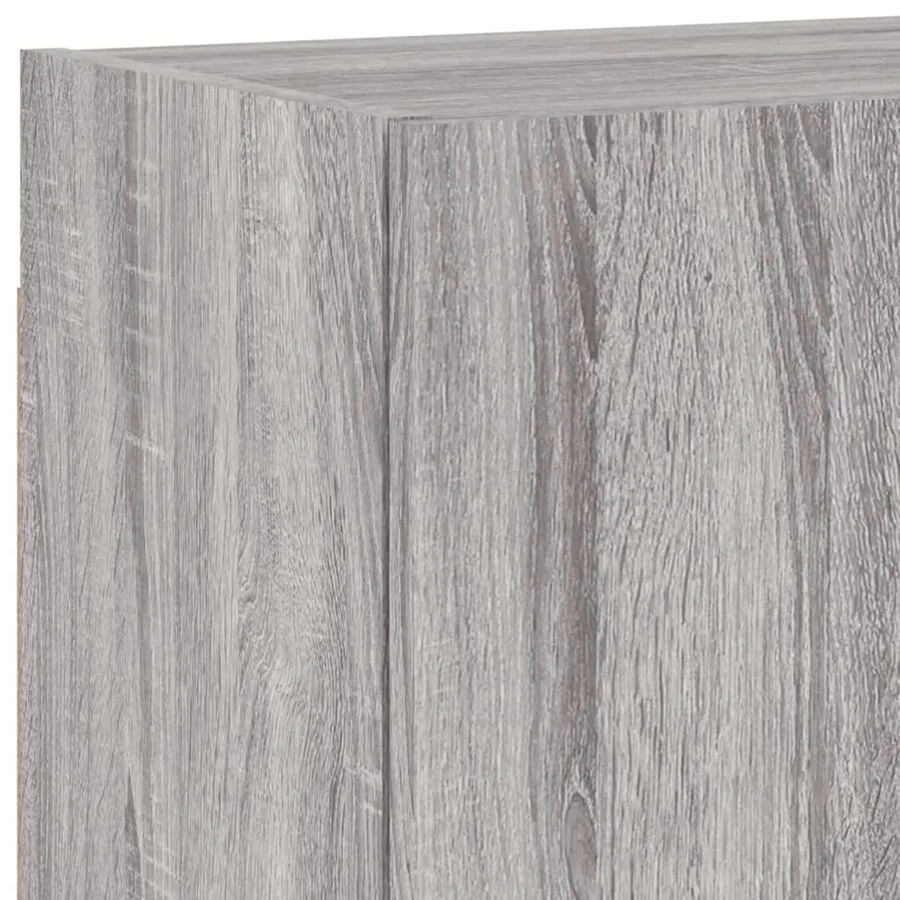 Unités murales TV 5 pcs sonoma gris bois d'ingénierie - 11