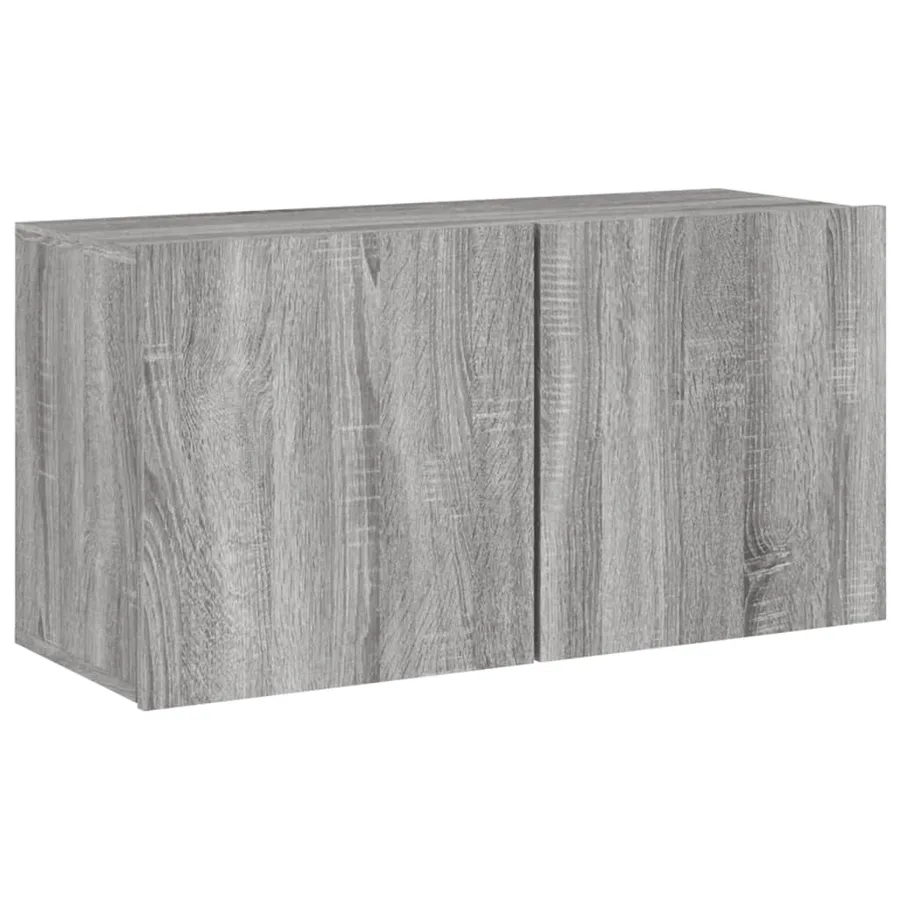 Unités murales TV 5 pcs sonoma gris bois d'ingénierie - 6