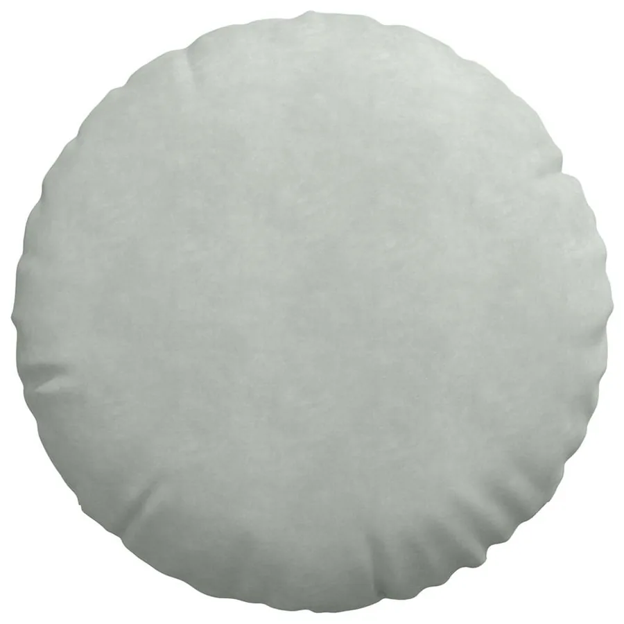 Coussins de siège 2 pcs Gris clair Ø 40 x 13 cm Velours - 6