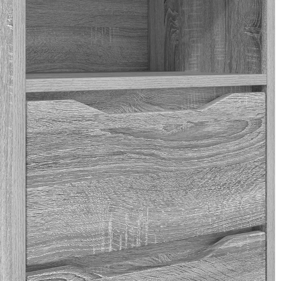 Table de chevet Gris Sonoma 40 x 30 x 467 cm Bois d'ingénierie - 10