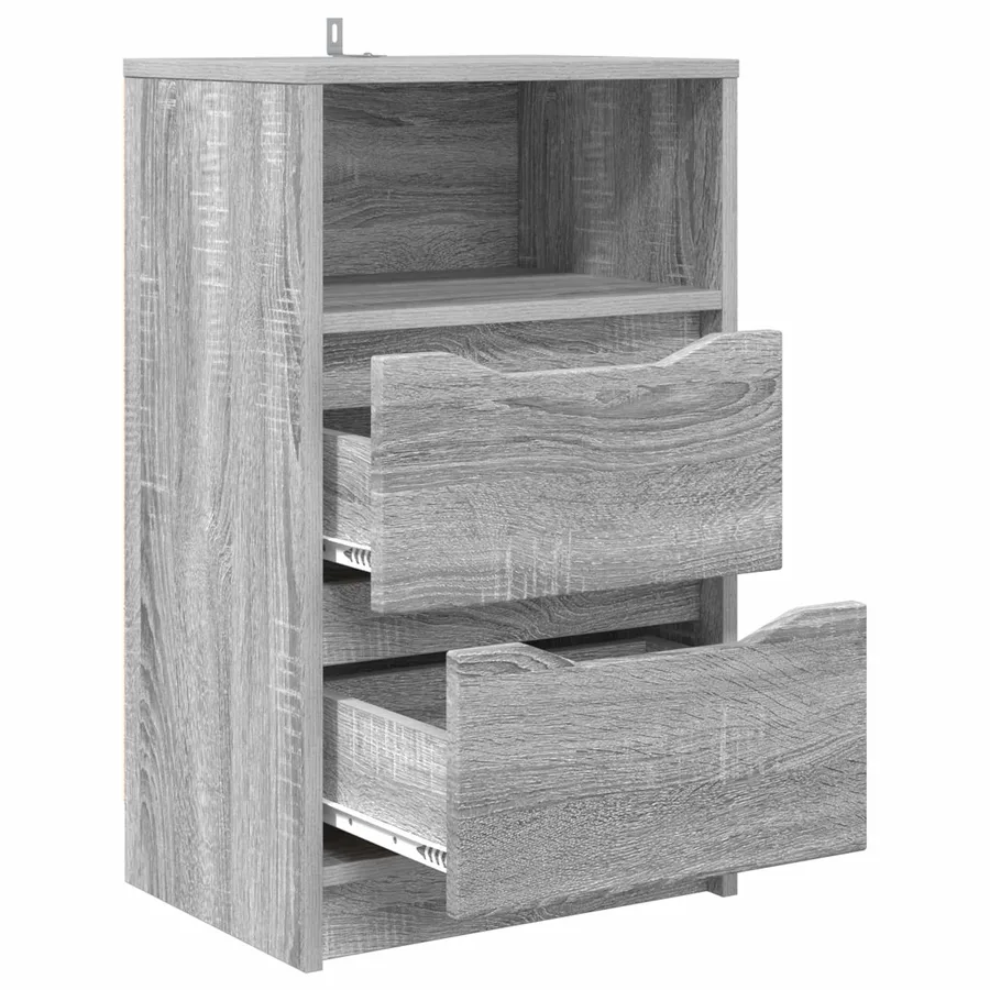 Table de chevet Gris Sonoma 40 x 30 x 467 cm Bois d'ingénierie - 5
