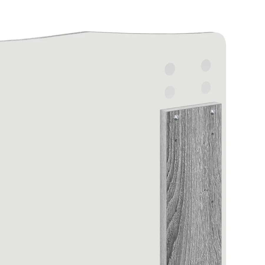 Cadre de lit Sonoma gris 140 x 200 cm Bois Ingénierie - 12
