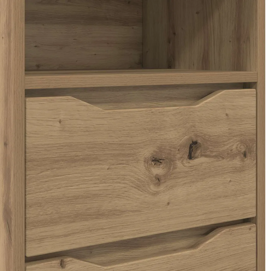 Table de chevet Chêne artisanal 40 x 30 x 467 cm - 8