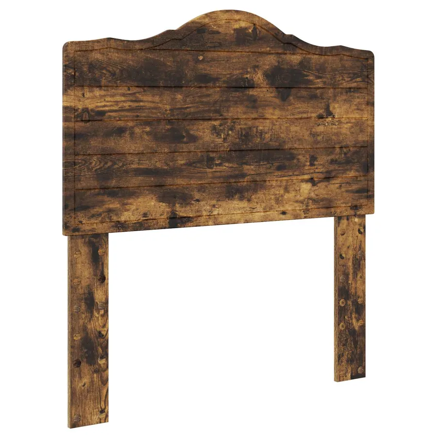 Cadre de lit Chêne fumé 100 x 200 cm Bois d'ingénierie - 6