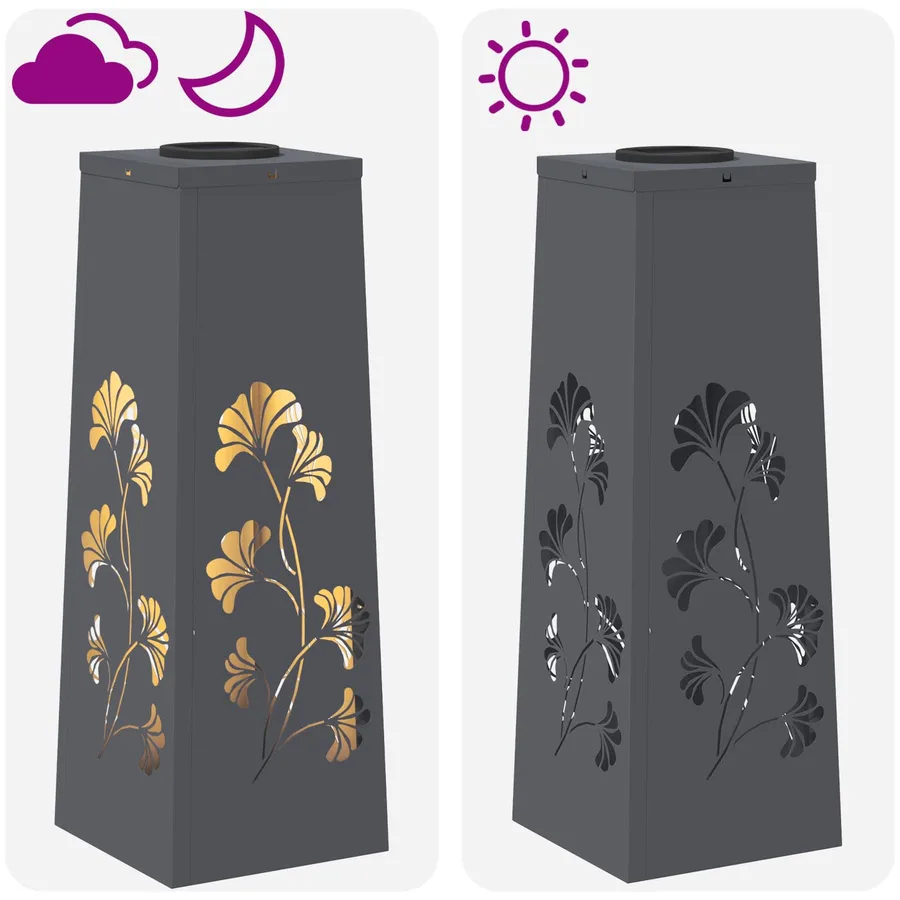 Lumière de chemin LED solaire 2 pcs Blanc chaud 18 x 18 x 50 cm - 13