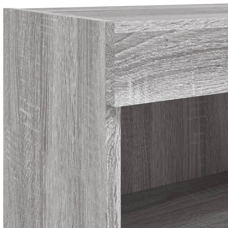 Meuble TV avec lumières LED sonoma gris 60x30x30 cm - 11