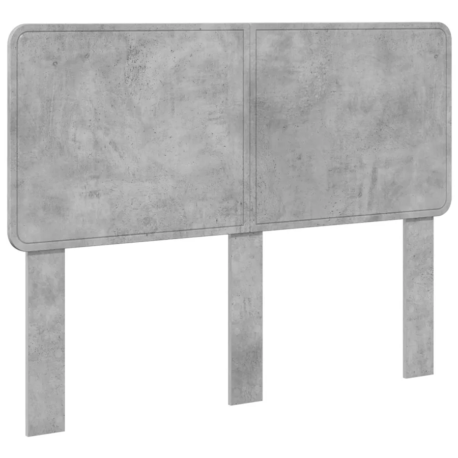 Tête de lit Gris béton Bois d'ingénierie - 2