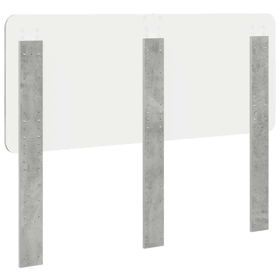 Tête de lit Gris béton Bois d'ingénierie - 6