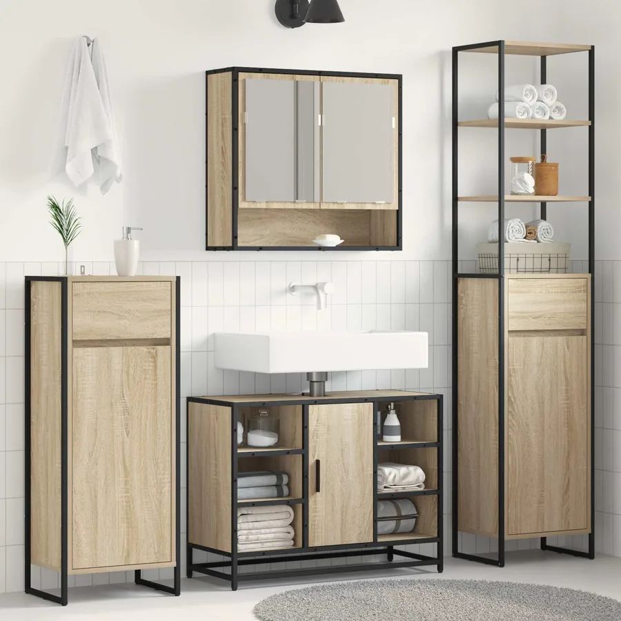 Cabinet de salle de bain avec tiroir Sonoma 40 x 30 x 100 cm