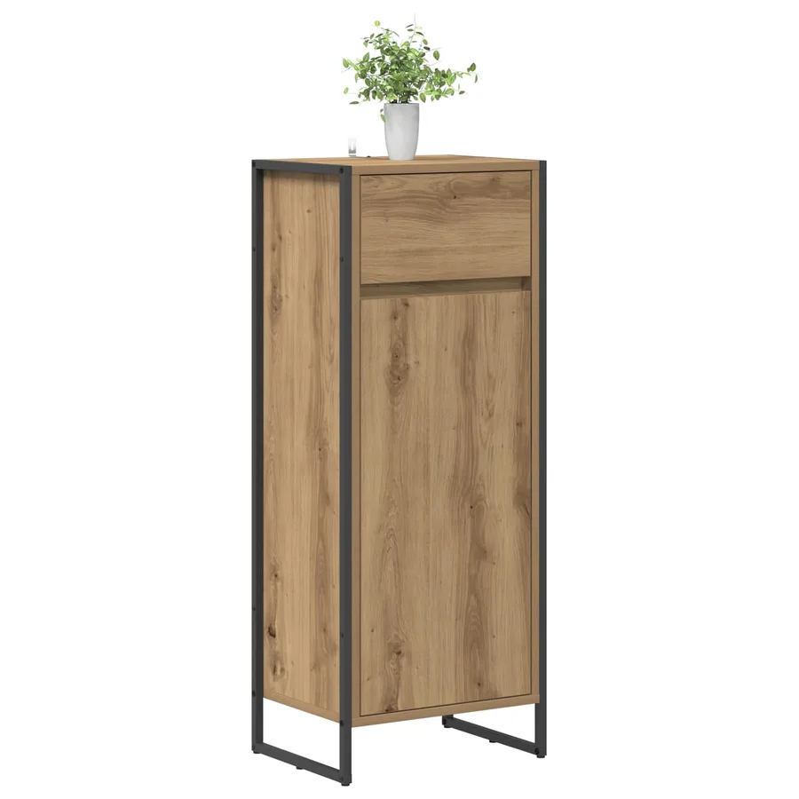 Cabinet de salle de bain Chêne artisan 40 x 30 x 100 cm - 3