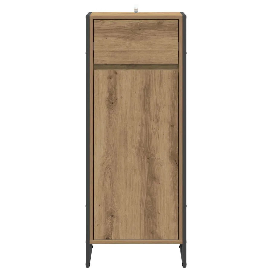 Cabinet de salle de bain Chêne artisan 40 x 30 x 100 cm - 5