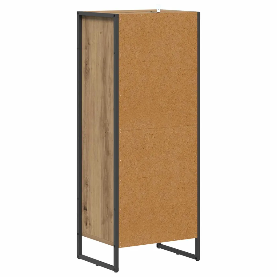 Cabinet de salle de bain Chêne artisan 40 x 30 x 100 cm - 7