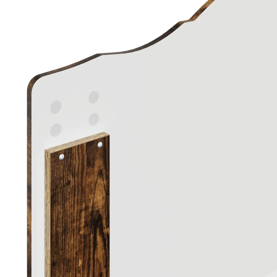 Cadre de lit Chêne fumé 100 x 200 cm Pin massif - 11