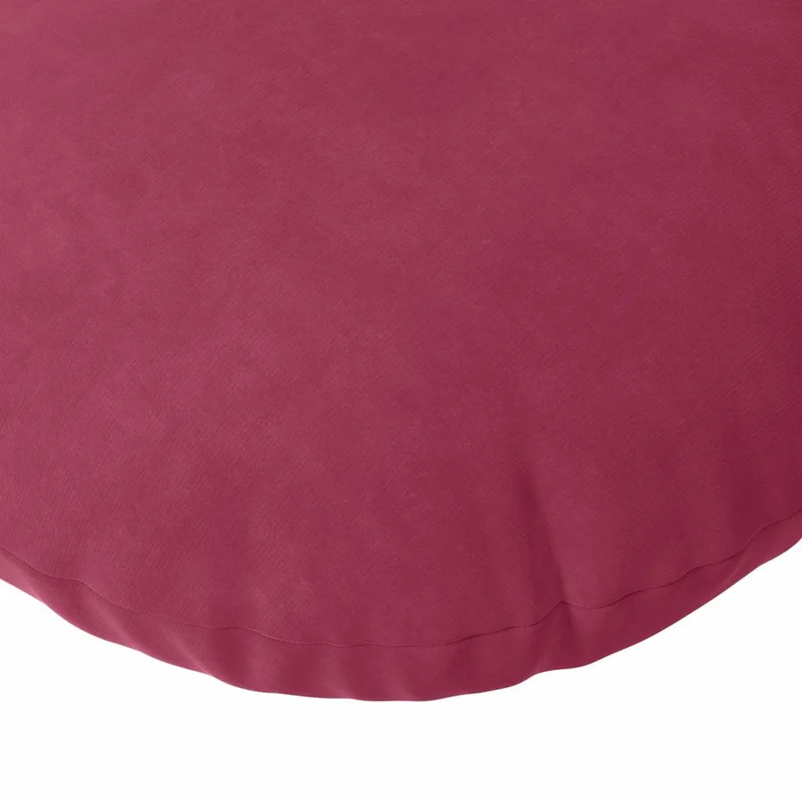 Coussins de siège 2 pcs Bordeaux Ø50 x 19 cm Velours - 7