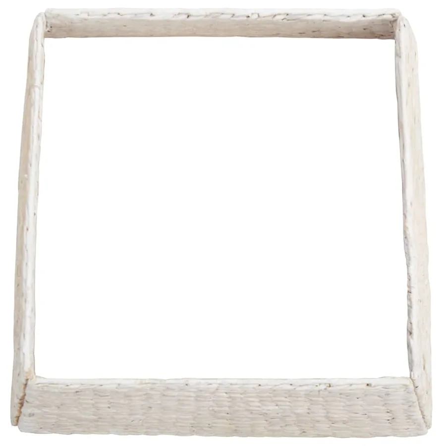 Collier de sapin de Noël Blanc 70 x 70 x 28 cm Jacinthe d'eau - 4