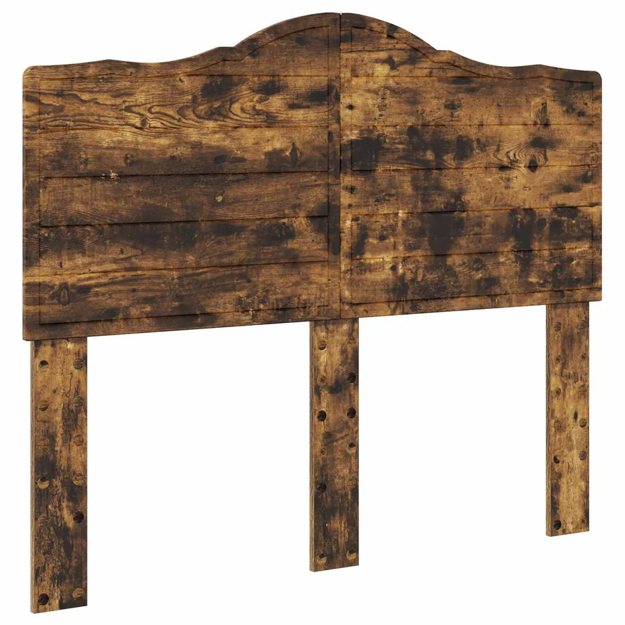 Cadre de lit Chêne Fumé 135 x 190 cm Bois Ingénierie - 7