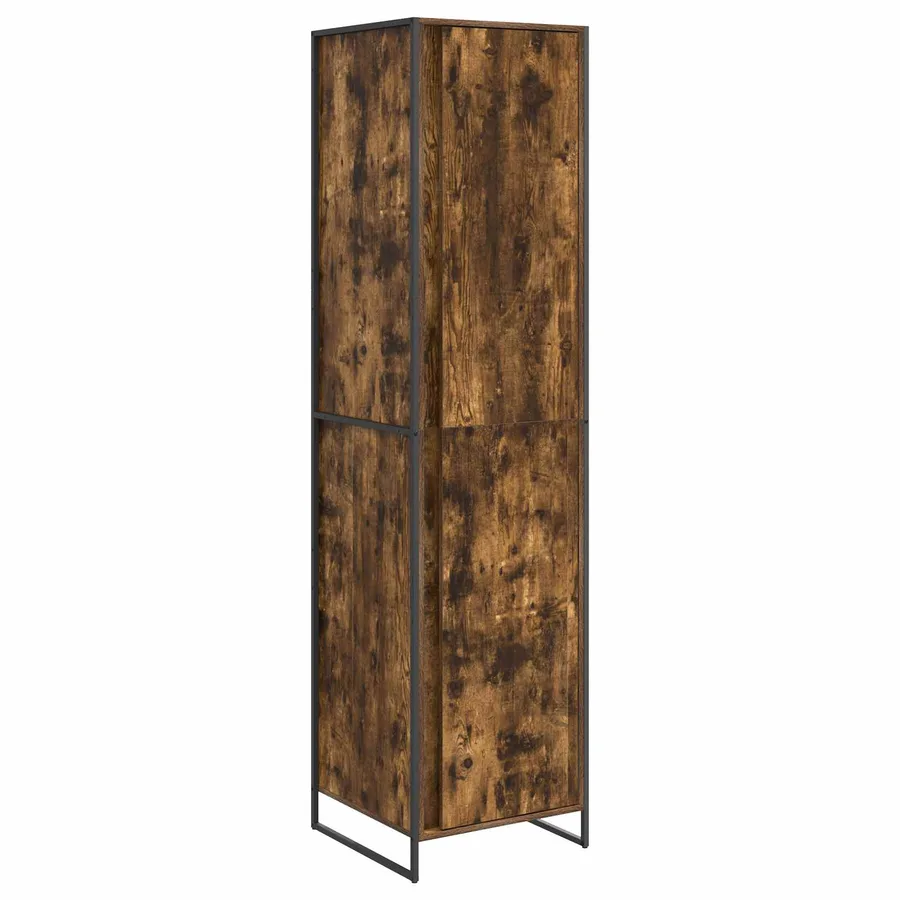 Garde-robe Chêne Fumé 50 x 50 x 200 cm Bois d'ingénierie - 2