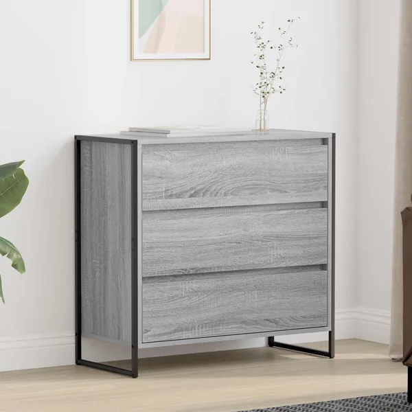 Buffet Gris Sonoma 79 x 36 x 75.5 cm Bois d'ingénierie