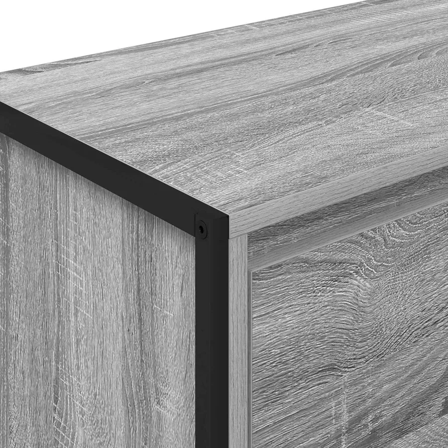 Buffet Gris Sonoma 79 x 36 x 75.5 cm Bois d'ingénierie - 9