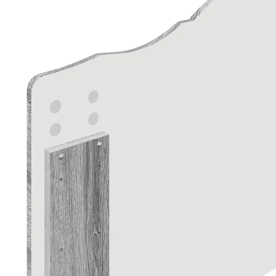 Cadre de lit Gris Sonoma 75 x 190 cm Bois d'ingénierie - 11