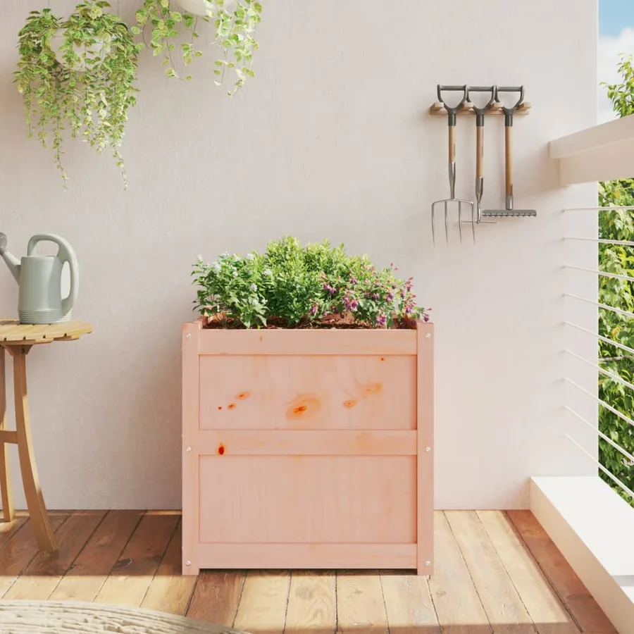 Jardinière 60x60x60 cm bois massif douglas - 3