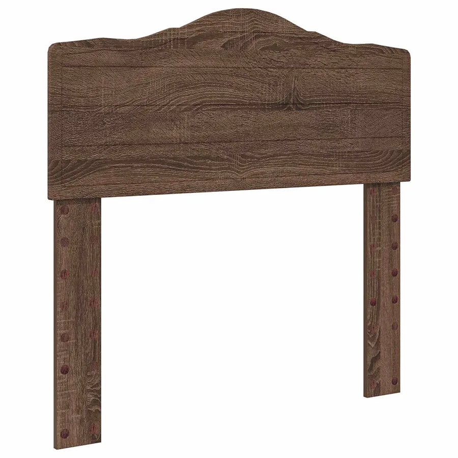 Cadre de lit avec tiroir Chêne brun 90 x 190 cm Bois Ingénierie - 7