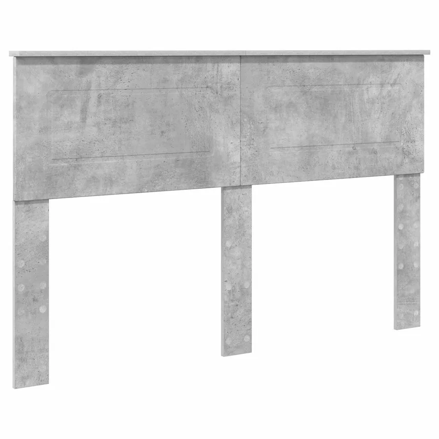 Cadre de lit Gris béton 160 x 200 cm Bois Ingénierie - 7