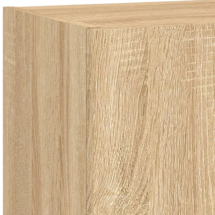 Unités murales TV avec LED 5 pcs chêne sonoma bois d'ingénierie - 11