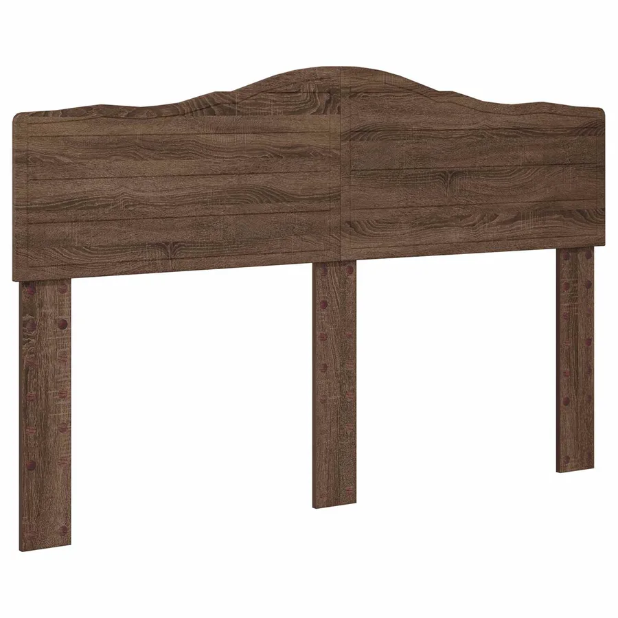 Cadre de lit Chêne brun 140 x 200 cm Bois de pin massif - 6