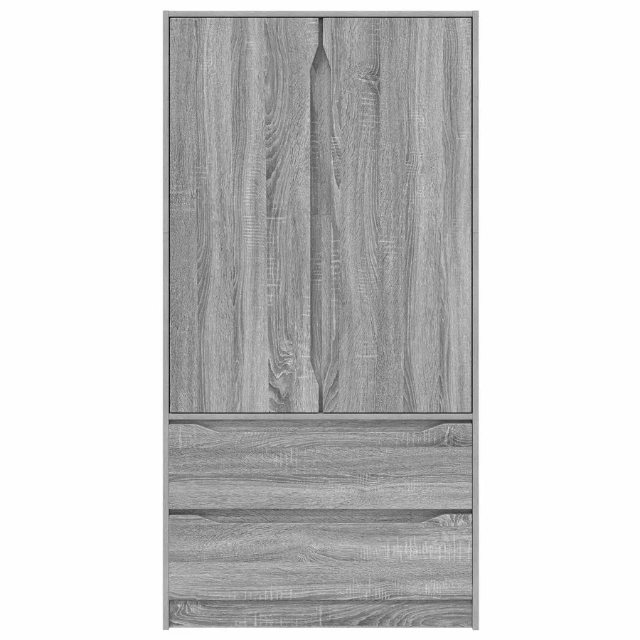 Armoire Gris Sonoma 79,5 x 49 x 156 cm Bois d’ingénierie - 7