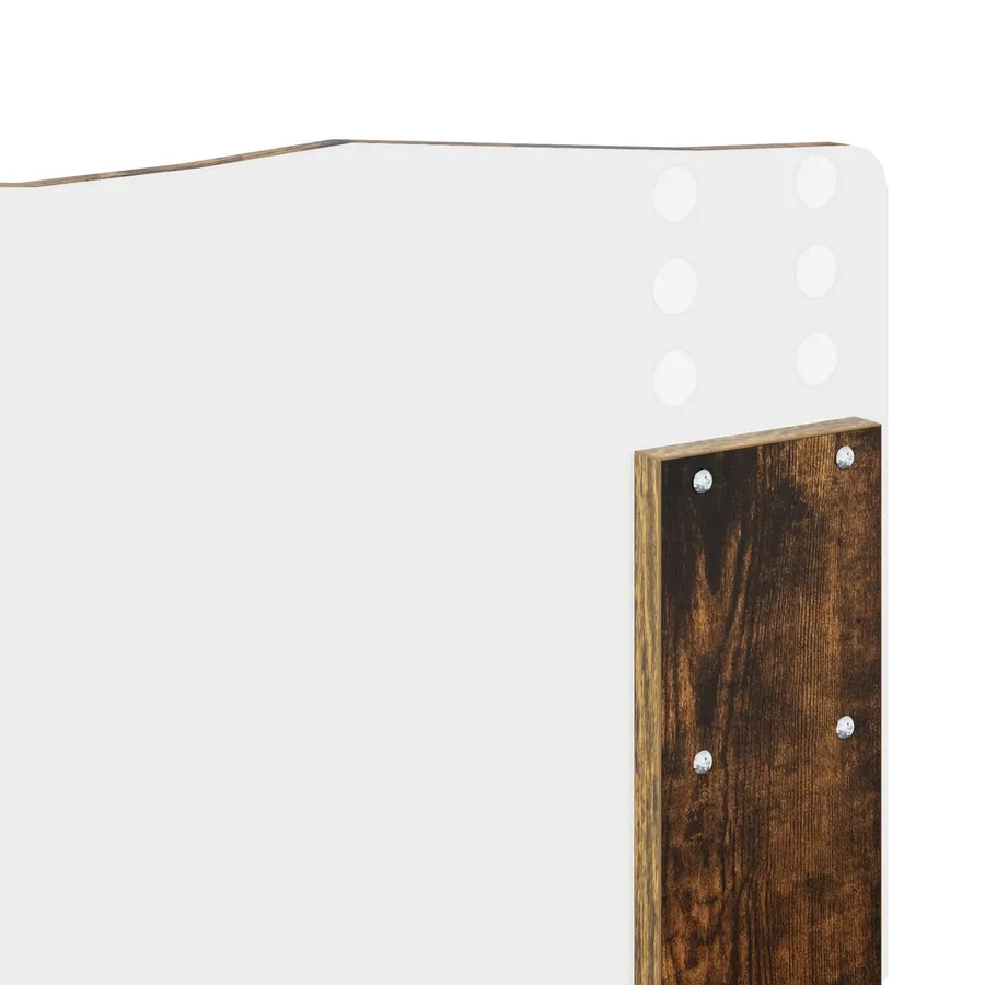 Lit de Rangement Chêne fumé 120 x 190 cm Bois d'ingénierie - 12