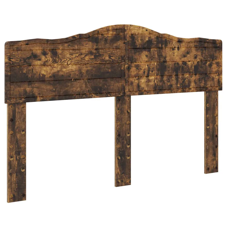 Lit de Rangement Chêne fumé 160 x 200 cm Bois d'ingénierie - 7