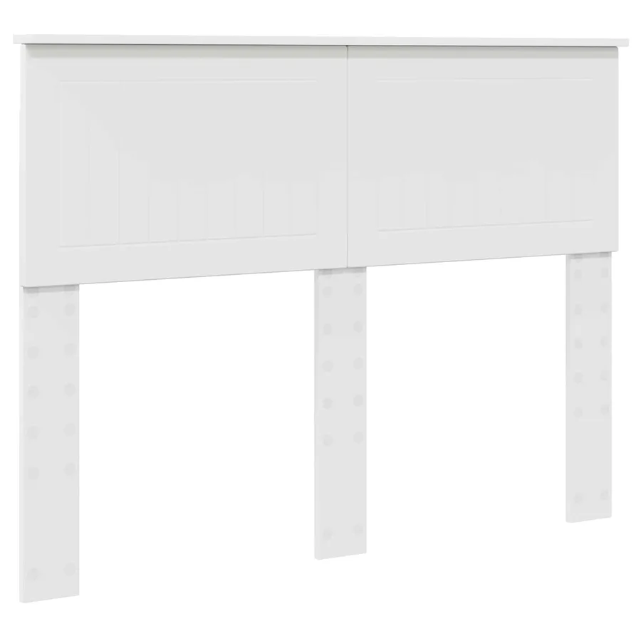 Cadre de lit avec tête de lit Blanc 120 x 200 cm Pin massif - 6