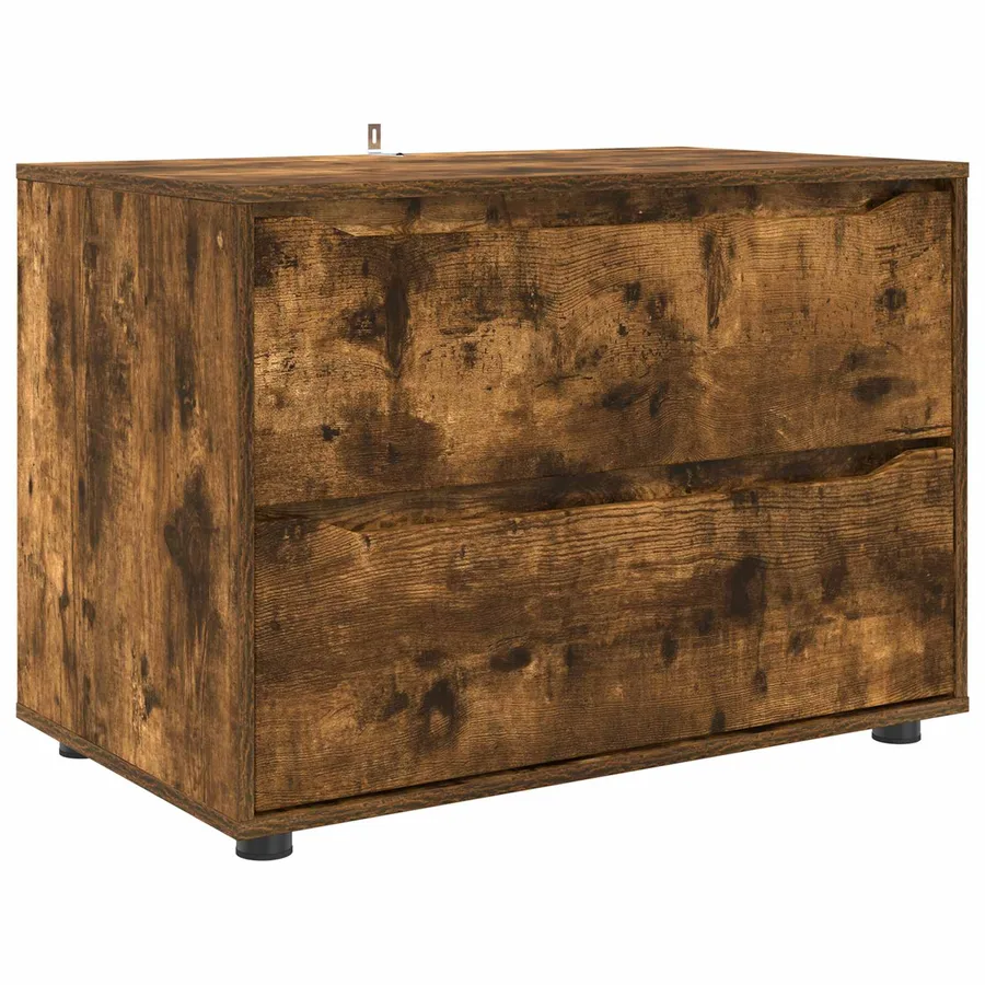 Armoire de rangement Chêne fumé 80 x 48 x 57 cm - 2