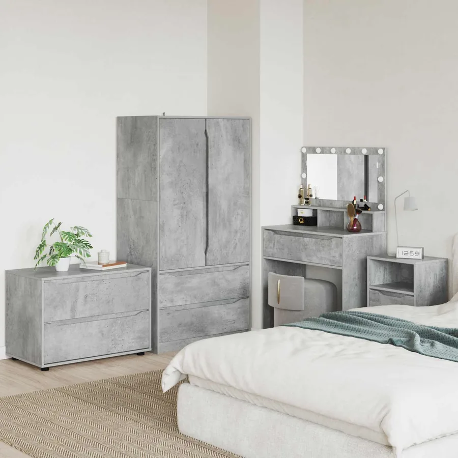 Armoire de rangement Gris béton 80 x 48 x 57 cm