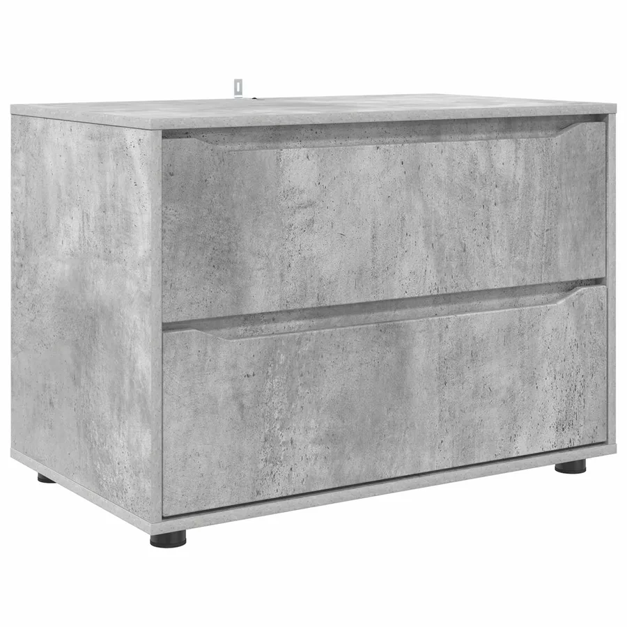 Armoire de rangement Gris béton 80 x 48 x 57 cm - 2