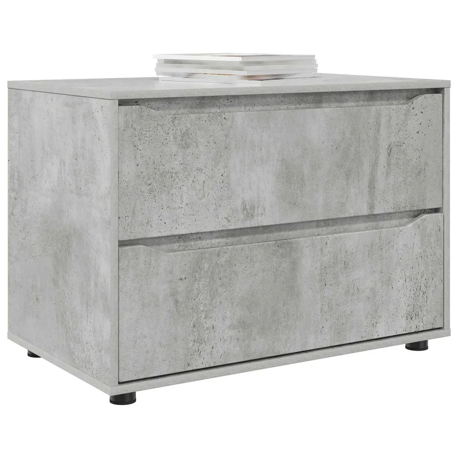 Armoire de rangement Gris béton 80 x 48 x 57 cm - 3