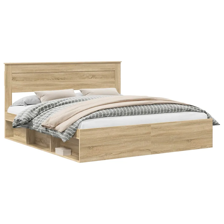 Cadre de lit Sonoma 180 x 200 cm Bois de pin massif - 2
